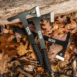 SOG lance des Hawks Tomahawks, 10,75 "au-dessus de la lame, 3 / pack, gaine en nylon, palourde