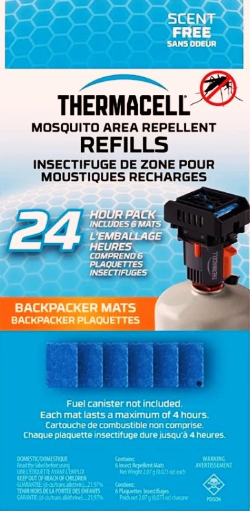 Repuleur Thermacell Rackpacker et tapis - trois articles