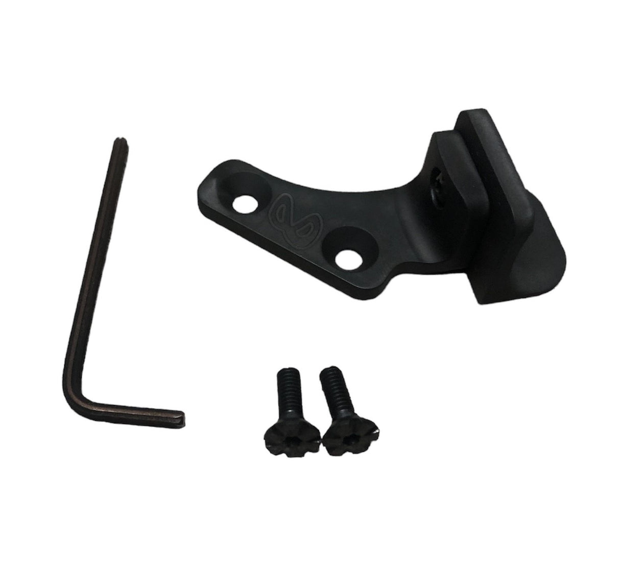 BLACK INTERCHANGEABLE THUMBREST - 3 DIFFERENT MODELS: 45 DEGREE CONCAVE / 45 DEGREE CONVEX / 45 DEGREE FLAT