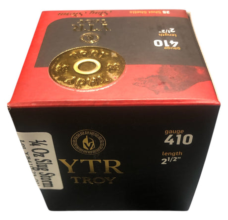TROY AMMUNITION, 2.5", .410GA, 1/4OZ SLUG, 1800FPS, BOX OF 25RDS