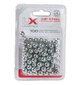 MUNITIONS UMAREX 2219003  POUR LANCE-PIERRE,  BILLES EN ACIER 3/8" (BOÎTE DE 100)
