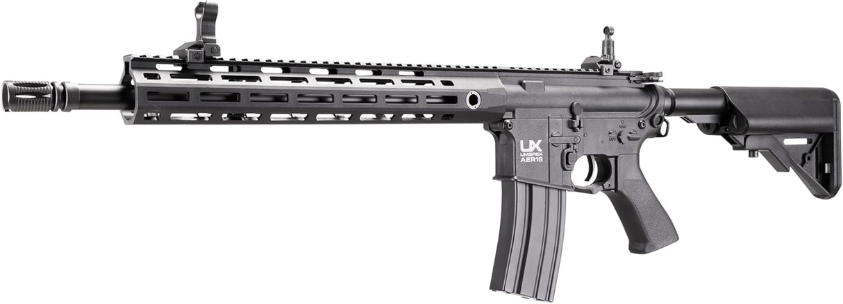 CARABINE À BILLES UMAREX 2252126 AER16 -  CALIBRE .177 À BATTERIE, CROSSE RÉGLABLE, CHARGEUR 55 COUPS, CANON 15,9" – 430 PPS