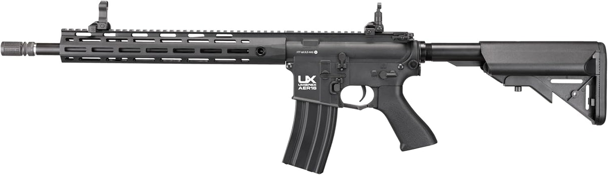 CARABINE À BILLES UMAREX 2252126 AER16 -  CALIBRE .177 À BATTERIE, CROSSE RÉGLABLE, CHARGEUR 55 COUPS, CANON 15,9" – 430 PPS