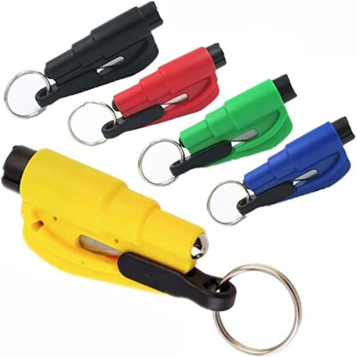 WINDOW CAR BELT CUTTER SELF DEFENSE KEYCHAIN - DIFFERENT COLORS AVAILABLE