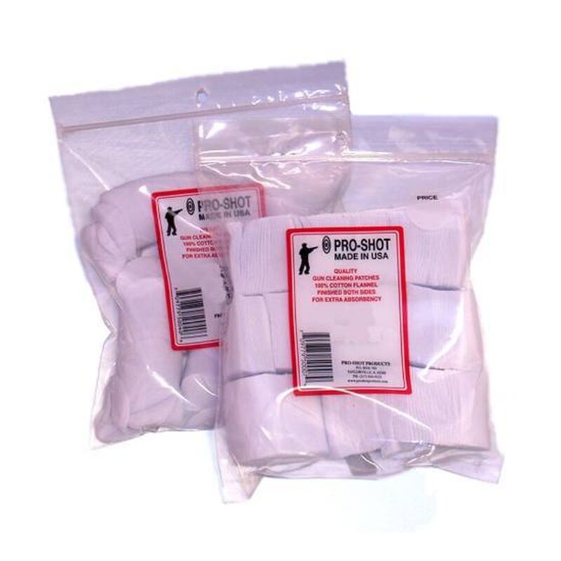 Pro-Shot .45-.58 Caliber Cotton Cleaning Patches 2.5" 250 Count 21/2-250