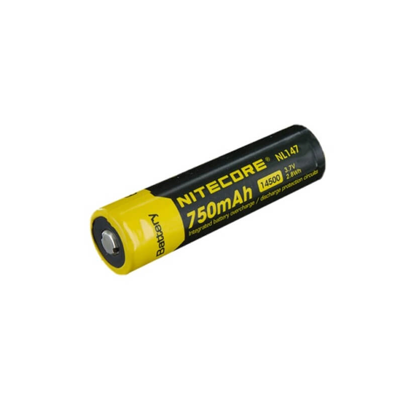 Batterie nitecore 14500 li-ion - piles "aa" équivalentes