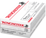 Winchester USA 9mm Luger, 115 grains