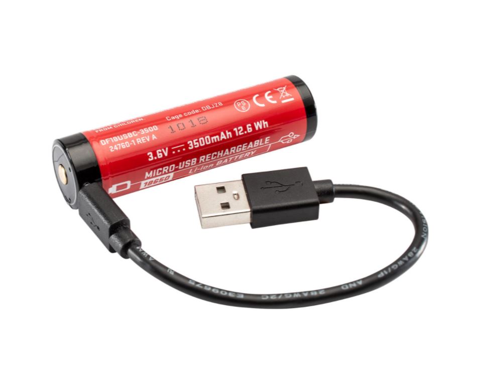 SF18650B Batterie SureFire Micro USB Lithium Ion Reccharagable Battery