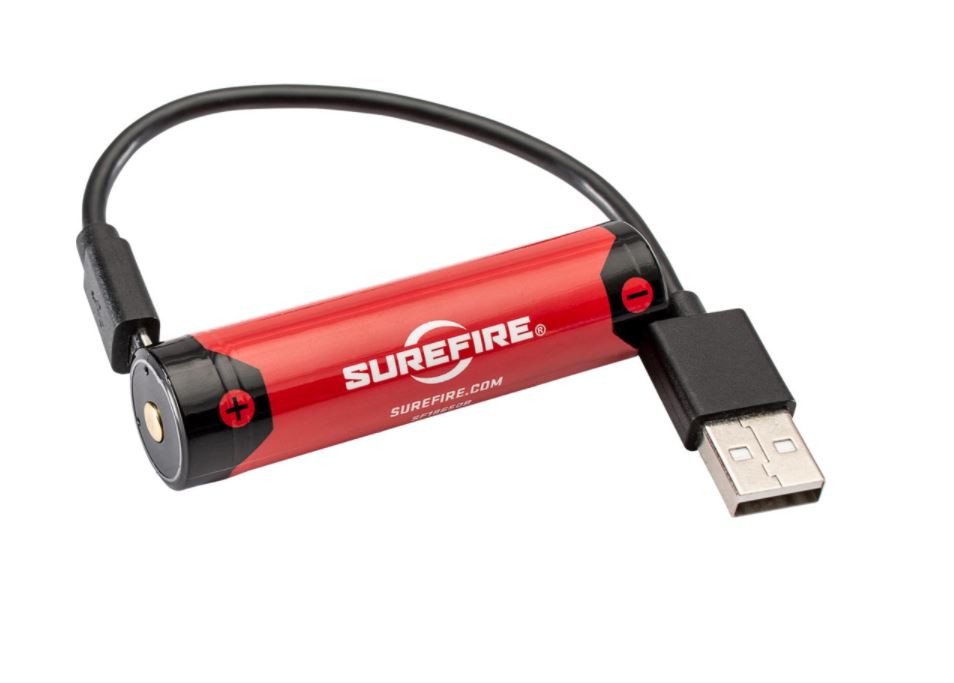 SF18650B Batterie SureFire Micro USB Lithium Ion Reccharagable Battery