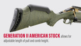 CARABINE RUGER AMERICAN GEN II PREDATOR, .223 REM, 22 PO, CERAKOTE BRONZE BRÛLÉ, ÉCLABOUSSURES VERTES, CHARGEUR 5 COUPS