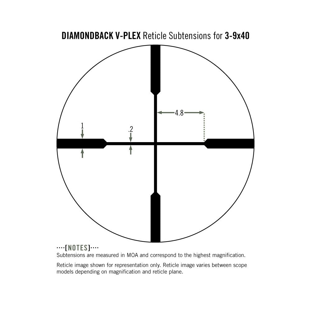 Vortex Diamondback 3-9x40 Riflescope V-Plex