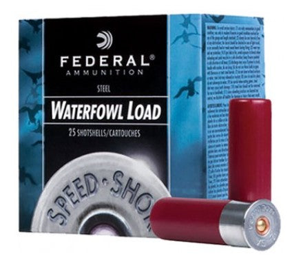 Federal Speed-Shok Waterfowl Shotshell 12Ga, 3-1/2″ #BBB Steel 1-3/8oz Box Of 25